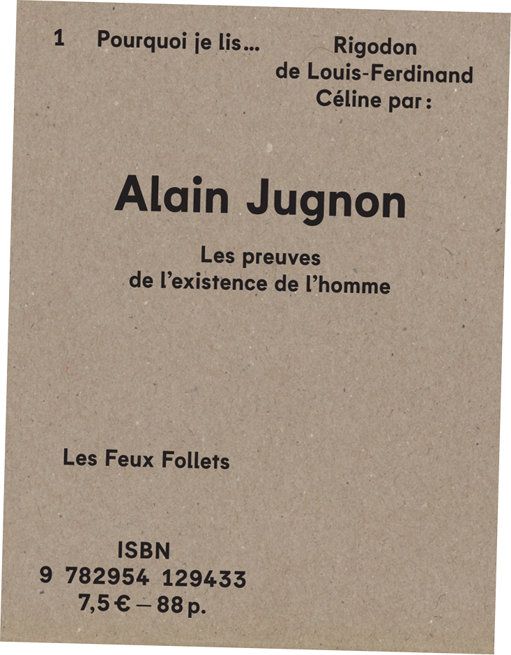 Alain Jugnon - Rigodon - couverture